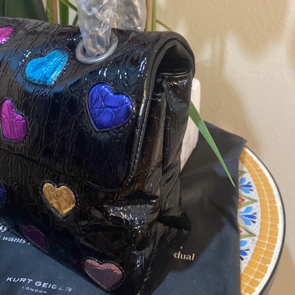 kurt Geiger London Kensington Soft Love Convertible Leather Shoulder Bag - Picture 9 of 12